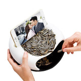 Darrahopens Home & Garden > Kitchen Bins > Pull Out Bins Pink Creative Lazy Snack Bowl with Phone Holder - Dual-Layer Dish for Nuts & Seeds
