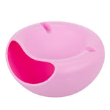 Darrahopens Home & Garden > Kitchen Bins > Pull Out Bins Pink Creative Lazy Snack Bowl with Phone Holder - Dual-Layer Dish for Nuts & Seeds