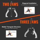 Darrahopens Home & Garden > Kitchen Bins > Pull Out Bins VEVOR Gear Puller Set, 3" and 7" Puller Kit, 3 Jaw Gear Bearing Flywheel Pulley Removal Tool, 2 or 3 Reversible Jaws Wheel Puller, Vertically and Horizontally, External and Internal, 2-Piece