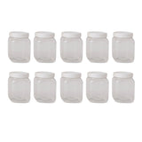 Darrahopens Home & Garden > Kitchenware 10x 250g Plastic Honey Jars + Lids - Square Clear Food Grade Packaging Containers