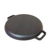 Darrahopens Home & Garden > Kitchenware 13.5" 35cm Pre-Seasoned Cast Iron Pizza Baking Pan Cooking Griddle Stove Oven Grill Campfire