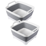 Darrahopens Home & Garden > Kitchenware 2x Collapsible Strainer Foldable Fruit Veggies Wash Colander Storage Basket