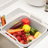 Darrahopens Home & Garden > Kitchenware 2x Collapsible Strainer Foldable Fruit Veggies Wash Colander Storage Basket