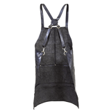 Darrahopens Home & Garden > Kitchenware 2x Pierre Cardin Professional Leather Apron Butcher Woodwork Barber Chef - Black