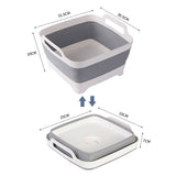 Darrahopens Home & Garden > Kitchenware 3x Collapsible Strainer Foldable Fruit Veggies Wash Colander Storage Basket