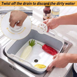 Darrahopens Home & Garden > Kitchenware 3x Collapsible Strainer Foldable Fruit Veggies Wash Colander Storage Basket