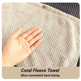 Darrahopens Home & Garden > Kitchenware > Aprons 2-Pack Khaki Waterproof Aprons with Detachable Hand Towels