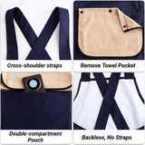 Darrahopens Home & Garden > Kitchenware > Aprons 2-Pack Khaki Waterproof Aprons with Detachable Hand Towels