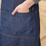 Darrahopens Home & Garden > Kitchenware > Aprons Adjustable Denim Apron Pocket Hanging Neck Cooking Kitchen Baking Bar Cafe Chefs