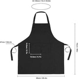 Darrahopens Home & Garden > Kitchenware > Aprons Apron - 1 piece - Cooking apron - Cotton apron - Apron - Work apron - Black cotton apron