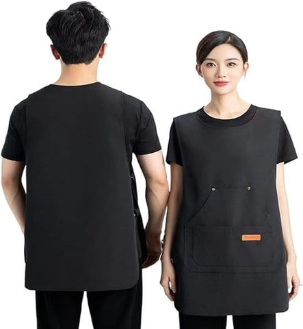 Darrahopens Home & Garden > Kitchenware > Aprons Apron - Vest-style apron - Baking and kitchen tools - Waterproof - Stain-resistant - Unisex - Black