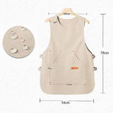 Darrahopens Home & Garden > Kitchenware > Aprons Apron - Vest-style apron - Baking and kitchen wear - Waterproof - Stain resistant - Unisex - Khaki