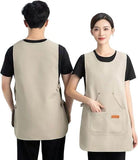 Darrahopens Home & Garden > Kitchenware > Aprons Apron - Vest-style apron - Baking and kitchen wear - Waterproof - Stain resistant - Unisex - Khaki
