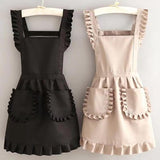Darrahopens Home & Garden > Kitchenware > Aprons Aprons - 2-piece set - Kitchen aprons - Cooking aprons - Catering aprons - Ceramic aprons - Painting aprons - Black and off-white