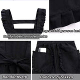 Darrahopens Home & Garden > Kitchenware > Aprons Aprons - 2-piece set - Kitchen aprons - Cooking aprons - Catering aprons - Ceramic aprons - Painting aprons - Black and off-white