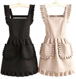 Darrahopens Home & Garden > Kitchenware > Aprons Aprons - 2-piece set - Kitchen aprons - Cooking aprons - Catering aprons - Ceramic aprons - Painting aprons - Black and off-white