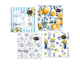 Darrahopens Home & Garden > Kitchenware > Aprons bulk 960 Casa Costa Napkins 2Ply 4 Asst 33cm