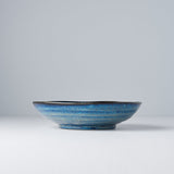 Darrahopens Home & Garden > Kitchenware > Aprons Pasta Bowl Organic Shape 21cm Kanso Indigo Blue Glaze