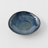 Darrahopens Home & Garden > Kitchenware > Aprons Saucer Organic Shape 13.5cm Kanso Indigo Blue Glaze
