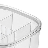 Darrahopens Home & Garden > Kitchenware > Aprons Seasoning Box 4 Compartments Transparent Window Strong PET Seasoning Jar with 4 Spoons for Home Kitchen Cooking White In Australia - Darrahopens
