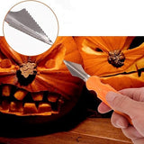 Darrahopens Home & Garden > Kitchenware > Bakeware & Accessories 10-Piece Jack-O'-Lantern Cutting Knife Set - Halloween - Baking Tools - Clay Stainless Steel Cutter