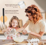 Darrahopens Home & Garden > Kitchenware > Bakeware & Accessories 1000ml Sourdough Fermentation Jar in a Glass Jar | Includes stirring spoon, measuring cup, and fabric cover - for dough, bread baking, and sourdough fermentation