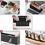 Darrahopens Home & Garden > Kitchenware > Bakeware & Accessories 13Pcs Diy Sushi Maker Making Kit Rice Roller Mold Set For Beginners Kitchen Tool