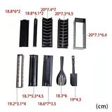 Darrahopens Home & Garden > Kitchenware > Bakeware & Accessories 13Pcs Diy Sushi Maker Making Kit Rice Roller Mold Set For Beginners Kitchen Tool