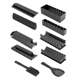Darrahopens Home & Garden > Kitchenware > Bakeware & Accessories 13Pcs Diy Sushi Maker Making Kit Rice Roller Mold Set For Beginners Kitchen Tool