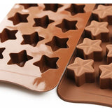 Darrahopens Home & Garden > Kitchenware > Bakeware & Accessories 15 Cavity Star Shape Chocolate Mold, Non-Stick Food Grade Silicone Mold Set For Candy Jelly, Ice Cube