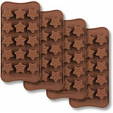 Darrahopens Home & Garden > Kitchenware > Bakeware & Accessories 15 Cavity Star Shape Chocolate Mold, Non-Stick Food Grade Silicone Mold Set For Candy Jelly, Ice Cube