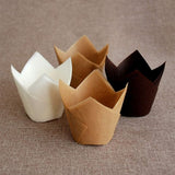 Darrahopens Home & Garden > Kitchenware > Bakeware & Accessories 150 pcs Baking Paper Muffin Cups Tulip Baking Paper Cups Cupcakes And Muffins For Wedding Party Birthday 5Cm