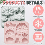 Darrahopens Home & Garden > Kitchenware > Bakeware & Accessories 2 Pack Fall Thanksgiving Chocolate Silicone Molds, Autumn Pumpkin Turkey Leaves Silicone Molds Baking Soap for Halloween Autumn Cupcake Cake Topper In Australia - Darrahopens
