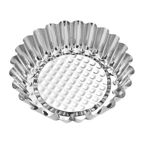 Darrahopens Home & Garden > Kitchenware > Bakeware & Accessories 20 Packs Cupcake Mold, 3inch Stainless Steel Mini Pie Tartlet Cupcake Cake Muffin Mold Tin Pan Baking Tool