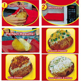 Darrahopens Home & Garden > Kitchenware > Bakeware & Accessories 2X Microwave Baked Potato Corn Cooking Bag Reusable Washable Corn Cooker Express