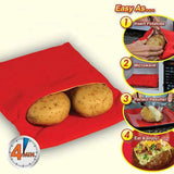 Darrahopens Home & Garden > Kitchenware > Bakeware & Accessories 2X Microwave Baked Potato Corn Cooking Bag Reusable Washable Corn Cooker Express