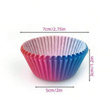 Darrahopens Home & Garden > Kitchenware > Bakeware & Accessories 300pcs Gradient Colour Cupcake Paper Cases Baking Moulds Muffin Liners Set