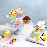 Darrahopens Home & Garden > Kitchenware > Bakeware & Accessories 300pcs Gradient Colour Cupcake Paper Cases Baking Moulds Muffin Liners Set