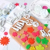 Darrahopens Home & Garden > Kitchenware > Bakeware & Accessories 33 Pieces Fondant Cake Decorating Tools Set For Birthday Cake Decorating Fondant Cookie Sugar Paste