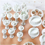 Darrahopens Home & Garden > Kitchenware > Bakeware & Accessories 33 Pieces Fondant Cake Decorating Tools Set For Birthday Cake Decorating Fondant Cookie Sugar Paste