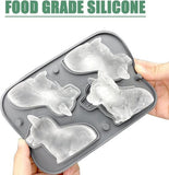 Darrahopens Home & Garden > Kitchenware > Bakeware & Accessories 3D Corgi Ice Cube Mold - With Integrated Funnel - Cute Dog Shape - Silicone & Easy De-molding