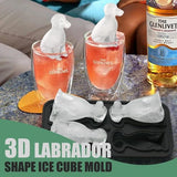 Darrahopens Home & Garden > Kitchenware > Bakeware & Accessories 3D Labrador Ice Cube Mold - With Integrated Funnel - Dog Friendly Shape - Silicone & Easy De-molding