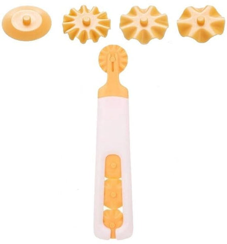 Darrahopens Home & Garden > Kitchenware > Bakeware & Accessories 4-in-1 Flower-Shaped Dough Cutter - Multifunctional Dough Cutter - Rotary Cutter - Baking Kitchen Decorating Knife - Pizza Knife