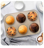 Darrahopens Home & Garden > Kitchenware > Bakeware & Accessories 6-Cup Muffin Tray Black