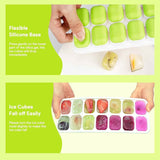 Darrahopens Home & Garden > Kitchenware > Bakeware & Accessories 6Pcs 14-Grid Square Silicone Ice Cube Trays, Soft Bottom Ice Molds