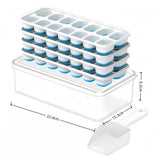 Darrahopens Home & Garden > Kitchenware > Bakeware & Accessories 6Pcs 14-Grid Square Silicone Ice Cube Trays, Soft Bottom Ice Molds