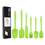 Darrahopens Home & Garden > Kitchenware > Bakeware & Accessories 6Pcs Food-Grade Silicone Scraper Set, Baking Cream Spatulas (Green)(2 set/12PCS)