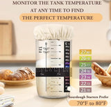 Darrahopens Home & Garden > Kitchenware > Bakeware & Accessories 730ml Sourdough Fermentation Jar in a Glass Jar | Includes stirring spoon, measuring cup, and fabric cover - for dough, bread baking, and sourdough fermentation