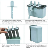 Darrahopens Home & Garden > Kitchenware > Bakeware & Accessories 8 Cell Ice Cream Mold With Stick, Ice Lolly Molds, Reusable Popsicle Molds, Ice Pop Mold For Kids And Adults, Bpa Free,