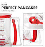 Darrahopens Home & Garden > Kitchenware > Bakeware & Accessories 800 ML Batter separator Cupcakes Pancakes Cookie Cake Waffles Batter Dispenser cookie separator batter Cream Speratator Cup Measuring Baking Tools (red)